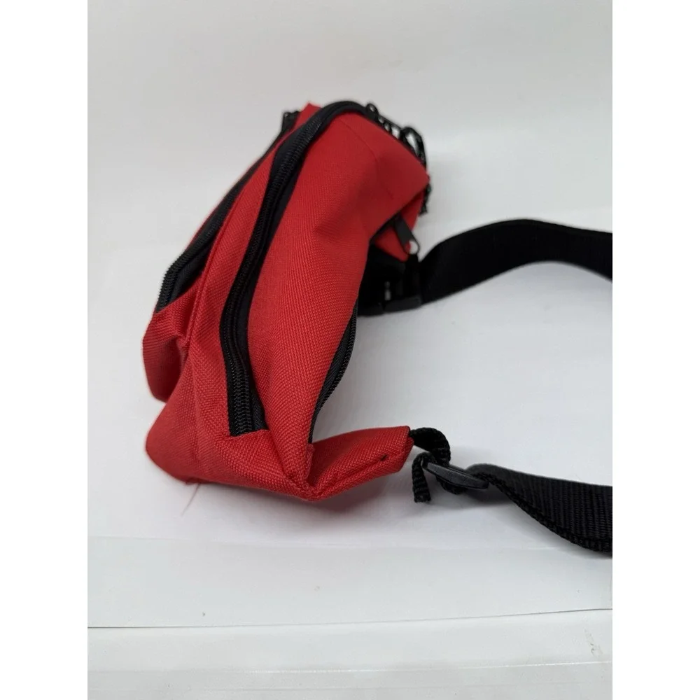 Girl Scouts Sports 2000 Fanny Pack Red Zip Bag 12x8 Adj Waist Vintage